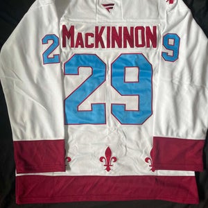 Nathan MacKinnon Colorado Avalanches Nordiques Hockey Men's Jersey Stitched Size 52