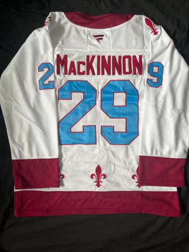 Nathan MacKinnon Colorado Avalanches Nordiques Hockey Men's Jersey Stitched Size 52