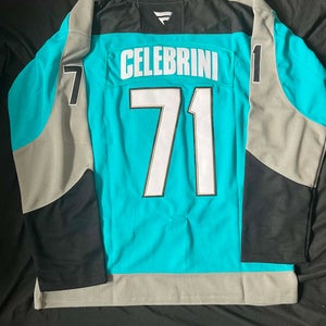 Macklin Celebrini San Jose Sharks Retro Hockey Men's Jersey Stitched Size 52