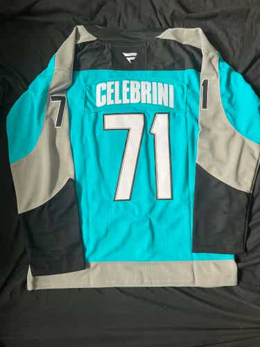 Macklin Celebrini San Jose Sharks Retro Hockey Men's Jersey Stitched Size 54