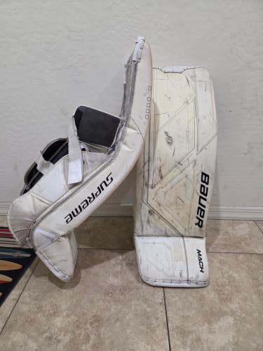 35" 2022 Bauer Mach Goalie Leg Pads Pro Stock (Used)