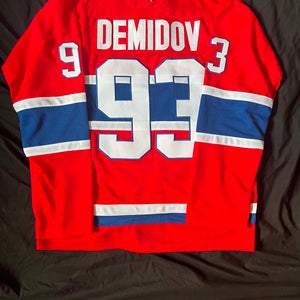 Ivan Demidov Montreal Canadiens Hockey Men's Jersey Stitched Size 54