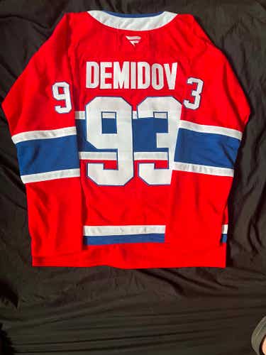 Ivan Demidov Montreal Canadiens Hockey Men's Jersey Stitched Size 54