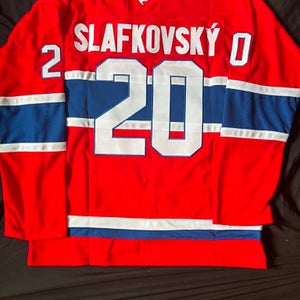 Juraj Slafkovsky Montreal Canadiens Hockey Men's Jersey Stitched Size 54