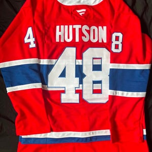 Lane Hutson Montreal Canadiens Hockey Men's Jersey Stitched Size 54