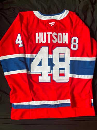 Lane Hutson Montreal Canadiens Hockey Men's Jersey Stitched Size 52