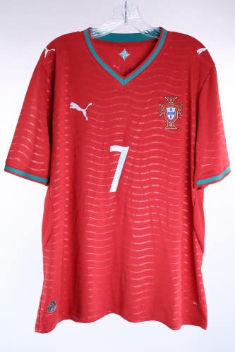 Cristiano Ronaldo Portugal Puma 2026 Home Authentic CR7 Red - NWOT - Size XL