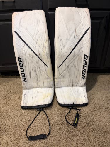 Large 35+ Bauer Vapor Hyperlite Goalie Leg Pads Pro Stock (Used)