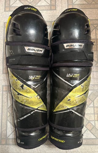 Senior Bauer Supreme Ultrasonic 16" Shin Pads (Used)