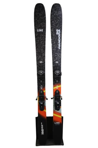 USED 2026 Line Pandora 92 161cm Skis with Tyrolia Attack LYT 11 Bindings