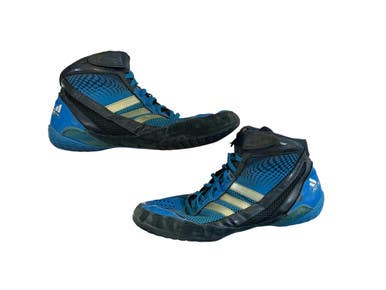 Used Adidas Wrestling Shoes Royal Blue Senior 10.5 11873-s000237143