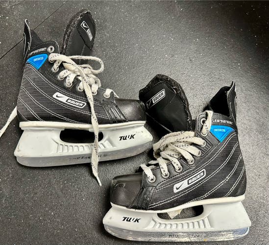 Bauer (Nike) Supreme Enforcer Junior Hockey Skates - Junior Size 1, Regular Width (Used)