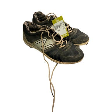 Used New Balance Rev Bb Sb Cleats Black And White Youth 10.5 11859-s000012185