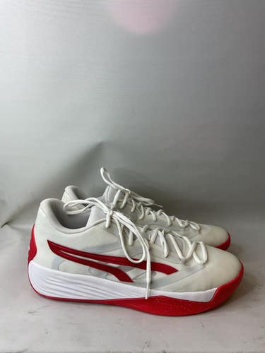 Used Puma Basketball Shoes M White 13.0 11859-s000019784
