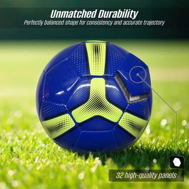New Vizari Cordoba Soccer Ball- Cyan Blue Size 5 11859-viz664181053998