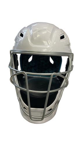 Used Easton Jen Schro Catchers Helmet Catchers Helmet W Mask White Lg 11859-s000028356