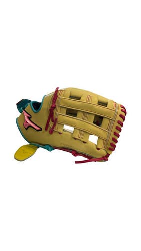 Used Mizuno Pro Select Rh Throw Fastpitch Gloves Tan 12" 11859-s000029711