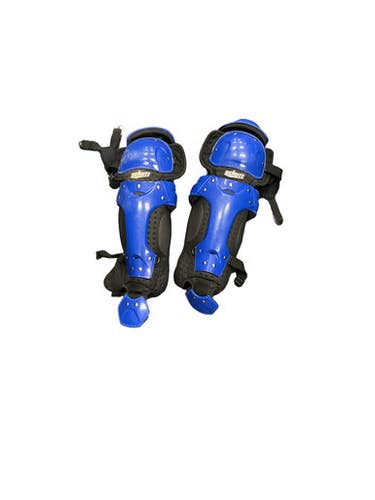 Used Schutt 16 Catchers Leg Guards Black Junior 11859-s000021463