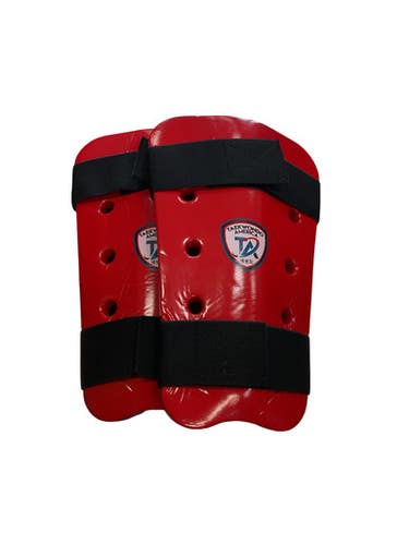 Used Martial Arts Shin Pads Red Sm 11859-s000021869