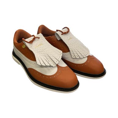 Used Arnold Palmer Mens Golf Shoes Brown Senior 8 11859-s000027878