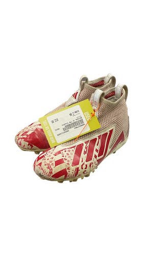 Used Adidas Jr Fb Cleats Red Junior 04 11859-s000027984