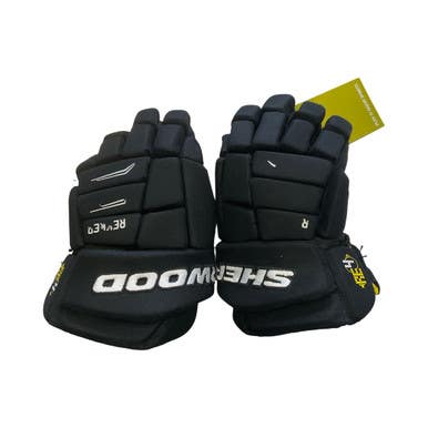 Used Sherwood Rekker Junior Gloves Black 10" 11859-s000029027