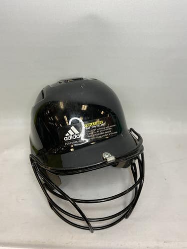 Used Adidas Triple Stripe Batting Helmet W Mask Black One Size 11859-s000018513