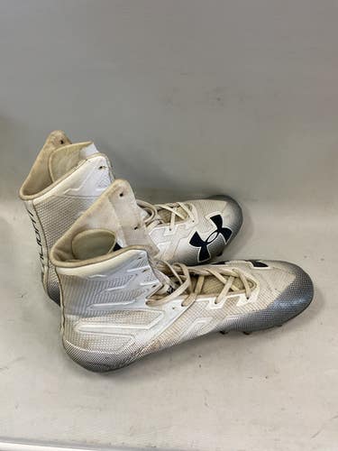 Used Under Armour Lax Cleats Mens White Senior 11.5 11859-s000020749