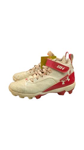 Used Under Armour Bh Harper Bb Sb Cleats White Junior 02.5 11859-s000030599