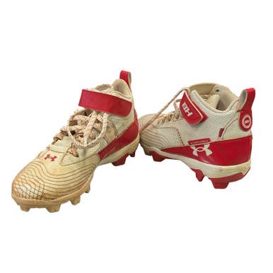 Used Under Armour Bryce Harper Bb Sb Cleats Red Junior 01 11859-s000025658