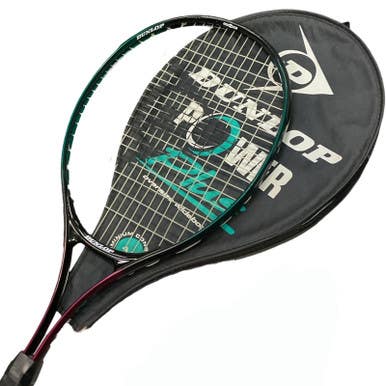 Used Dunlop Power Plus Womens Tennis Racquet Black 4 5 8" 11859-s000027310
