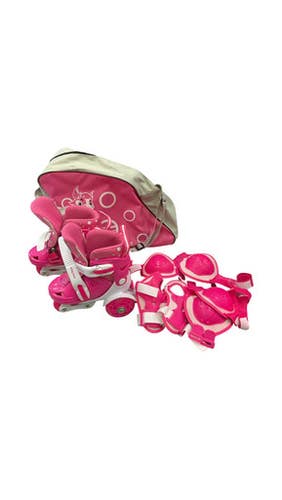 Used Wing Foot Skate Child Roller Quad Skates Pink Adjustable 11859-s000029607