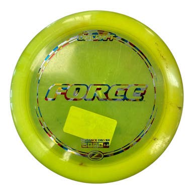 Used Discraft Z Force Disc Golf Driver Optic Yellow 174g 11450-s000518699