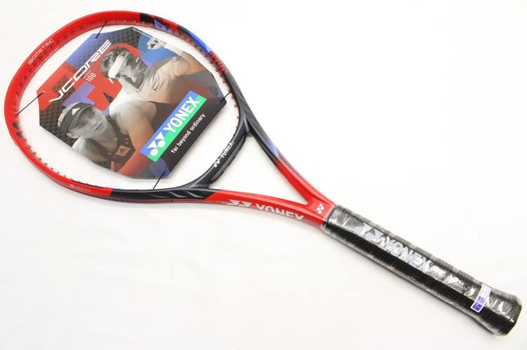 **NOS** 2023 YONEX VCORE 100 (300g) TENNIS RACQUET (4 1/8) GEN 7 / SCARLET RED