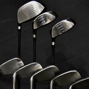 MAXFLI FIRE GOLF SET: DRIVER (45"), 3,5W, 6-9,WP  (37.5"- 6I), REG FLEX, RH