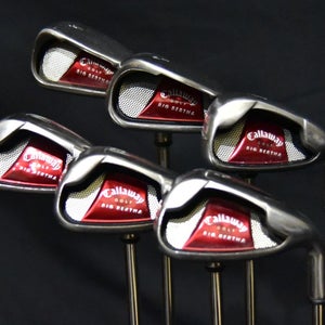 CALLAWAY BIG BERTHA IRON SET: 4-9 SHAFT (5) 38.5 IN, REGULAR FLEX, RH