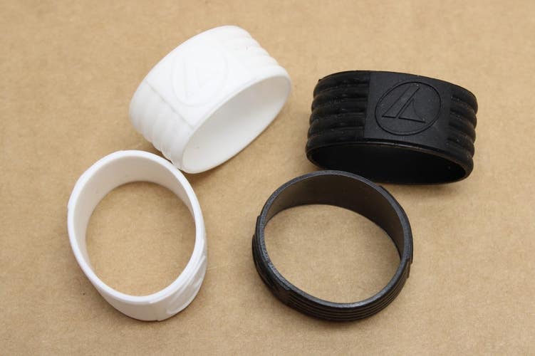 *NEW* FOUR (4X) PRO KENNEX (BLACK/WHITE) TENNIS RACQUET RUBBER GRIP BAND