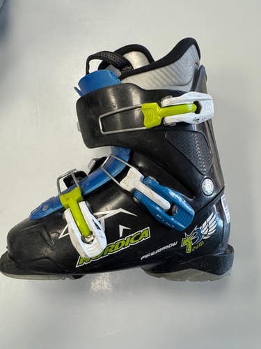 Used Nordica Team T3 Boys Dh Ski Boot Black 235 Mp - J05.5 - W06.5 11860-s000309905