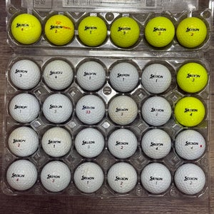 30 Srixon Z-Star Golf Balls - 4A Near-Mint Condition