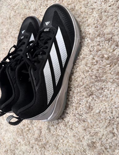 Black Men's Size M 11.5 (W 12.5) Adult Adidas Adizero Low Top Turf Cleats (New)