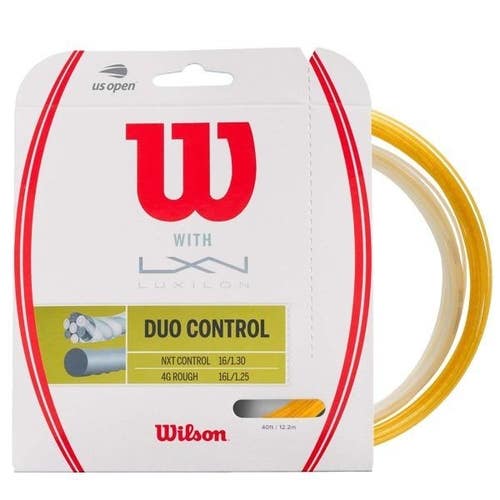TWO (2X) SETS: WILSON "DUO CONTROL" LUXILON / MULTI HYBRID TENNIS STRINGS