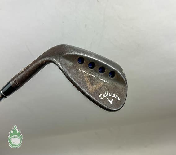LH Callaway Mack Daddy Forged Raw Wedge 60*-08 R Grind S200 Stiff Steel Golf