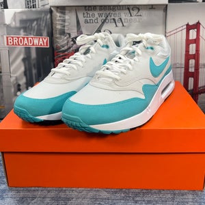 Nike Air Max 1 '86 OG Mens 13 White Dusty Cactus Blue Golf Shoes DV1403-117 NEW