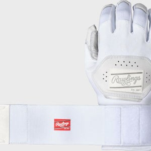 New Rawlings Workhorse Compression Strap Bb Sb Batting Gloves White Xl 11860-rawr00704219
