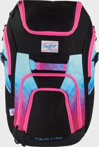 New Rawlings Franchise 2 Players Miami Bb Sb Player Backpack None 11860-rawr00706549