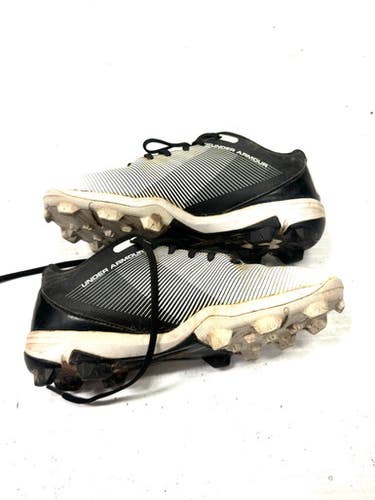 Used Under Armour Cleat Bb Sb Cleats Black Junior 04 11860-s000282241