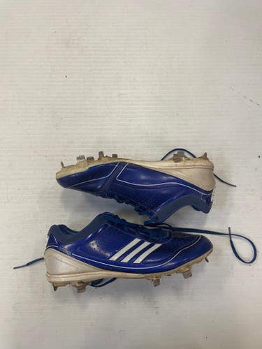 Used Adidas Metal Senior 10.5 Baseball And Softball Cleats 11860-s000267156