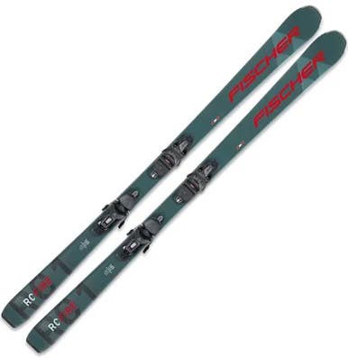 New Fischer Men's Rc Fire Slr Pro Men's Downhill Ski Combo 145 Cm 11860-fisp30321v145