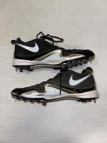 Used Nike Metal Bb Sb Cleats Black Senior 14 11860-c000279482