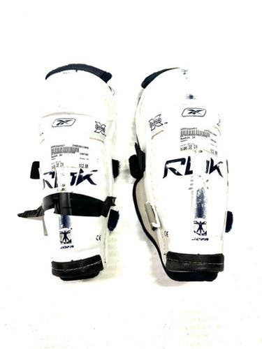 Used Reebok 3k Youth Shin Guards White 10" 11860-s000280450